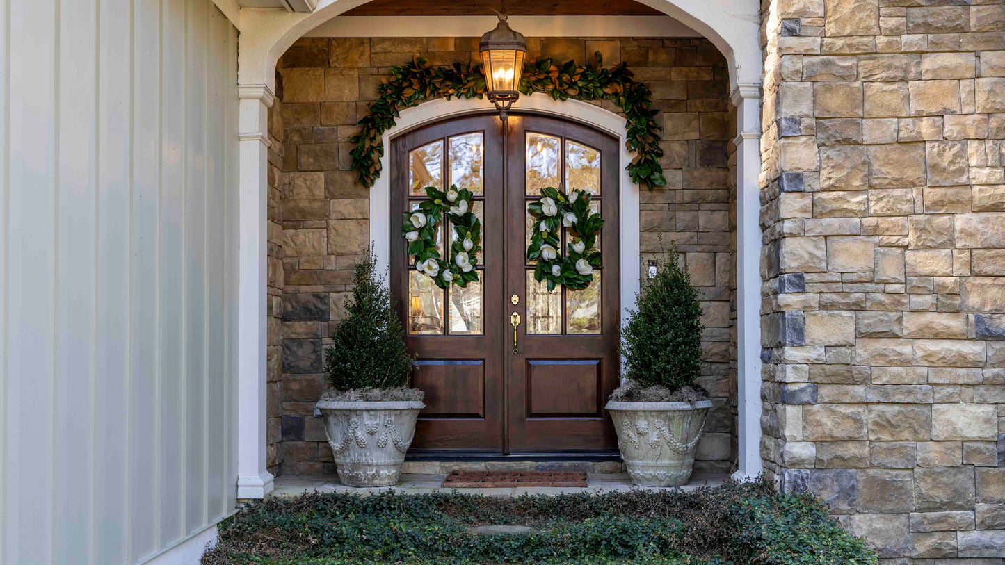 Blooming Oval Magnolia Wreaths