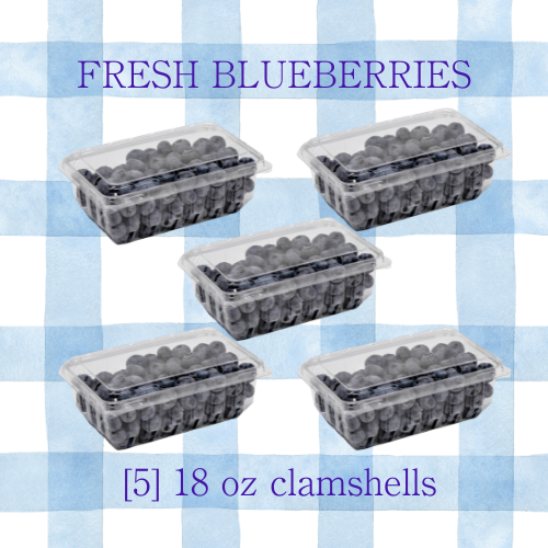 [5] 20 oz Blueberry Clamshells