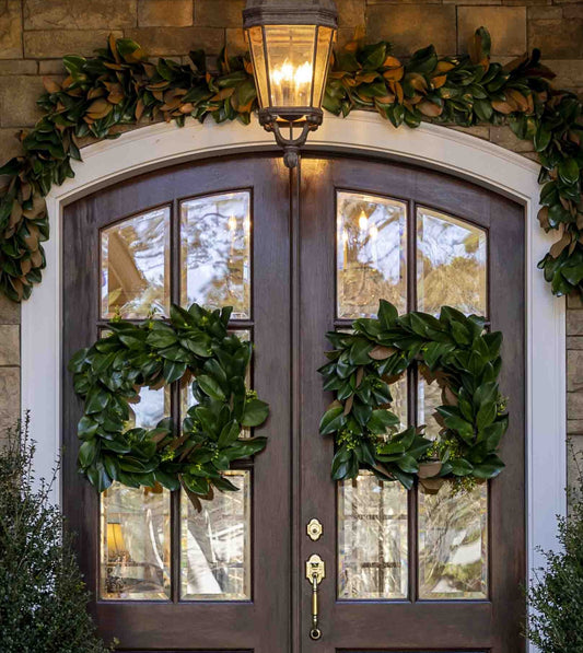 Square Magnolia Wreath